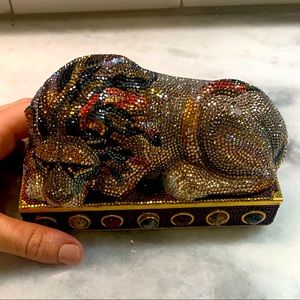 Judith Leiber Lion with accessories and authentication card